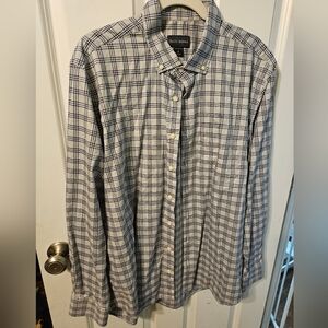 Scott Barber Navy Plaid Men's Shirt
